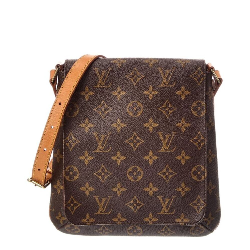 Louis Vuitton Brown Monogram Coated Canvas Musette Salsa Short Strap (Authentic